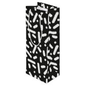 雪のクリスマスの文房具とギフト ワインギフトバッグ (裏面アングル)