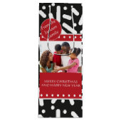 雪のクリスマスの文房具とギフト ワインギフトバッグ (正面)