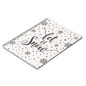 雪のクリスマスの書道 |ノートブック ノートブック (左側)