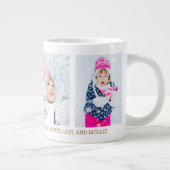 雪のクリスマスの祖父の親を通してダッシュイン4 ジャンボコーヒーマグカップ (右)