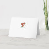 雪のクリスマスの願い賛美をダシング シーズンカード (裏面)