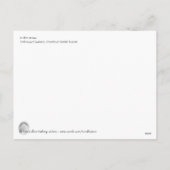 雪のクリスマスの馬 シーズンポストカード (裏面)