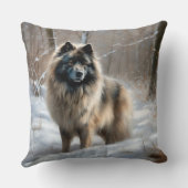 雪のクリスマスをキーソン クッション (裏面)