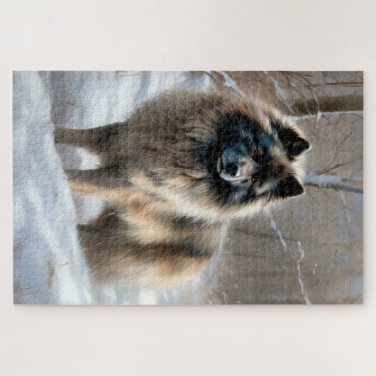 雪のクリスマスをキーソン ジグソーパズル (横)