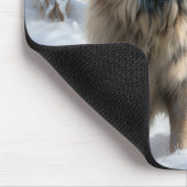 雪のクリスマスをキーソン マウスパッド (コーナー)