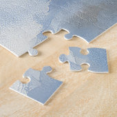 雪のクリスマスを許すそりにアフェンピンシャー犬 ジグソーパズル (側面)