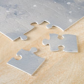 雪のクリスマスを許すそりにネズミのテリア犬 ジグソーパズル (側面)