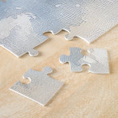 雪のクリスマスを許すそりのアラスカンマレー ジグソーパズル (側面)