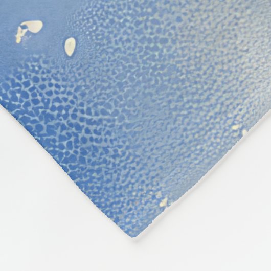 雪のクリスマスを許すそりのブルテリア犬 フリースブランケット (角)