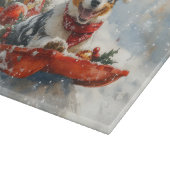 雪のクリスマスを許可するそりのオーストラリアの牛 カッティングボード (角)