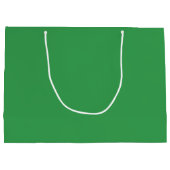 雪のクリスマスを通してダックスシュントパーソナライズされた ラージペーパーバッグ (裏面)