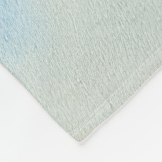 雪のクリスマスを過ごすソリのペルシャ猫 フリースブランケット (角)