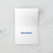 雪のクリスマスカードにハドリー城 カード (内部)