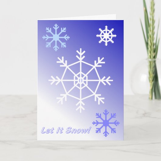 雪のクリスマスカード シーズンカード (正面)
