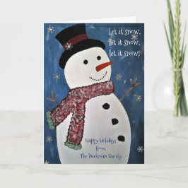 雪のクリスマスカード シーズンカード