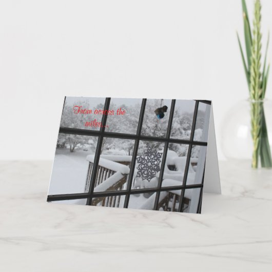 雪のクリスマスカード シーズンカード (正面)