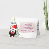 雪のクリスマスカード シーズンカード (裏面)