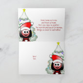 雪のクリスマスカード シーズンカード (内部)