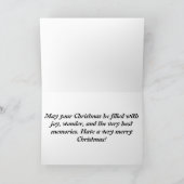 雪のクリスマスカード シーズンカード (内部)