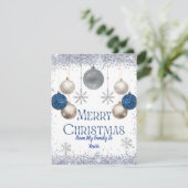 雪のクリスマスカード シーズンカード (スタンド正面)