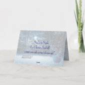 雪のクリスマスカード シーズンカード (裏面)