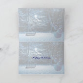 雪のクリスマスカード シーズンカード (内部)