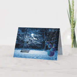 雪のクリスマスカード シーズンカード