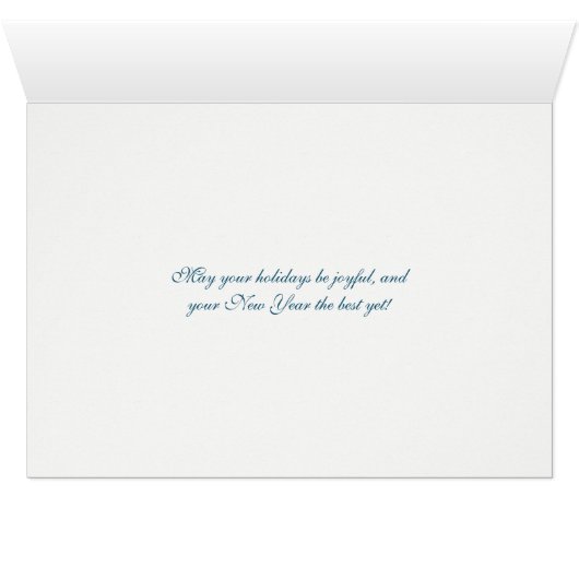 雪のクリスマスクリーク – 平和 – グリーティングカード (内部横(下))