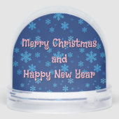 雪のクリスマスシーン雪の球体 (裏面)