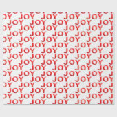 雪のクリスマスジョイ ラッピングペーパー (フラット)