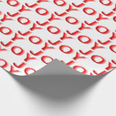 雪のクリスマスジョイ ラッピングペーパー (角)