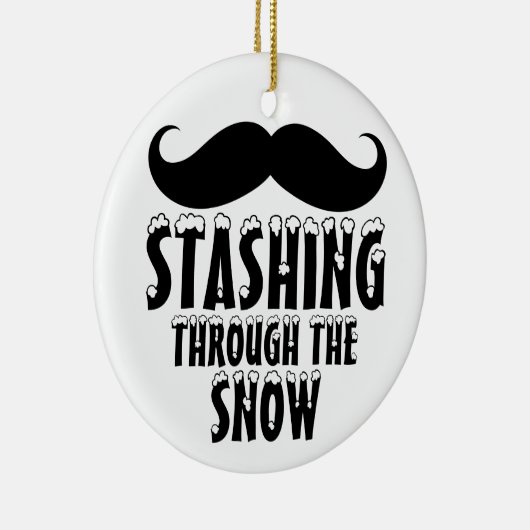 雪のクリスマスツリーのオーナメント セラミックオーナメント (右)