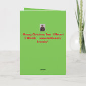 雪のクリスマスツリーのグリーティングカード!! シーズンカード (裏面)