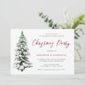 雪のクリスマスツリーフェスティバルクリスマスパーティー 招待状 (スタンド正面)