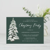 雪のクリスマスツリーフェスティバルグリーンクリスマスパーティー 招待状 (スタンド正面)