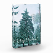 雪のクリスマスツリー フォトブロック (左)