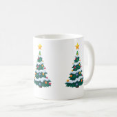 雪のクリスマスツリー マグカップ (正面右)