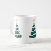 雪のクリスマスツリー マグカップ (正面左)