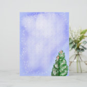 雪のクリスマスツリー レターヘッド (スタンド正面)