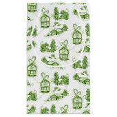 雪のクリスマストワール |グリーン小抱き枕 スモールペーパーバッグ (裏面)