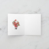 雪のクリスマスハウス カード (内部)