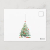 雪のクリスマスハウス ポストカード (裏面)