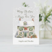 雪のクリスマスハウス 招待状 (スタンド正面)