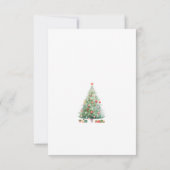 雪のクリスマスハウス 招待状 (裏面)