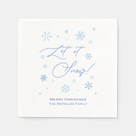 雪のクリスマスパーティー スタンダードカクテルナプキン