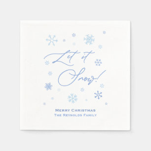 雪のクリスマスパーティー スタンダードカクテルナプキン