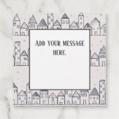 雪のクリスマスビレッジぬりえ フェイバータグ (裏面)