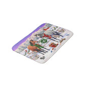 雪のクリスマスファームのベイ&ドリングリージョーズ バスマット (アングル)