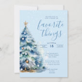 雪のクリスマスフェスティバルディナーパーティー 招待状 (正面)