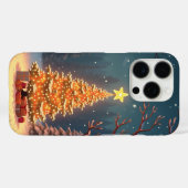 雪のクリスマスフォレストイラストレーション Case-Mate iPhoneケース (裏面 (横))